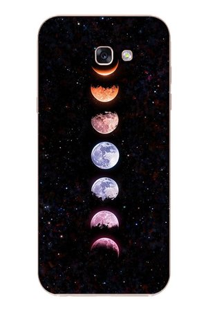 Samsung Galaxy A7 (2017) Uyumlu Tüm Gezegenler Baskılı Silikon Kılıf