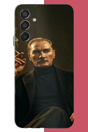 Samsung Galaxy M15 Uyumlu atatürk Baskılı Silikon Kılıf
