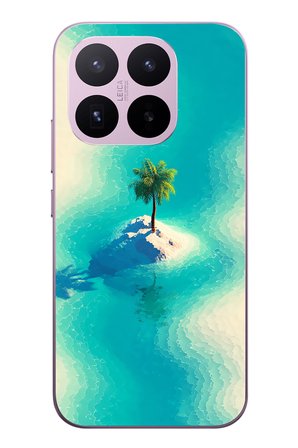 Xiaomi 17T
 Uyumlu Adada Palmiye Baskılı Silikon Kılıf