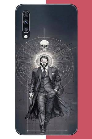 Samsung Galaxy A70 Uyumlu baba yaga Baskılı Silikon Kılıf