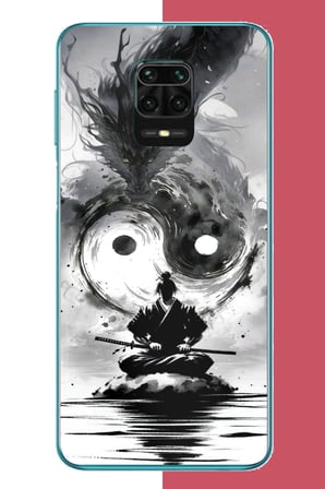 Redmi Note 9 PRO-9S Uyumlu samuray Baskılı Silikon Kılıf