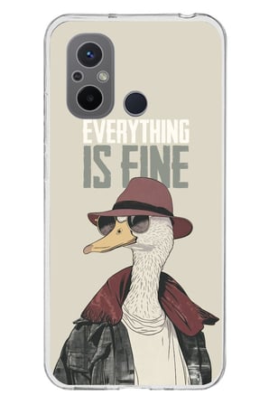 Redmi 12C Uyumlu Everything is fine Baskılı Silikon Kılıf
