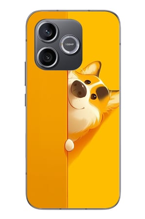 Honor 600 Uyumlu Sarı Köpek Baskılı Silikon Kılıf