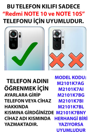 Redmi Note 10 / 10S Uyumlu Tlefonuma Dokunma  Baskılı Silikon Kılıf