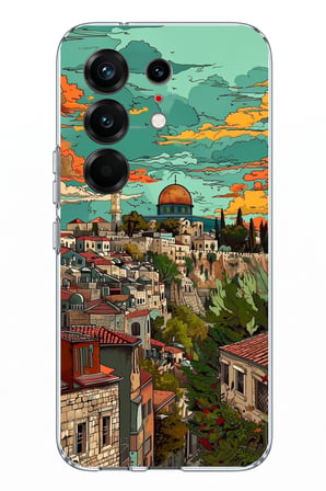 Tecno Camon 50 PRO 4G Uyumlu Özgür Filistin ve Kubbetüs Sahra Baskılı Silikon Kılıf