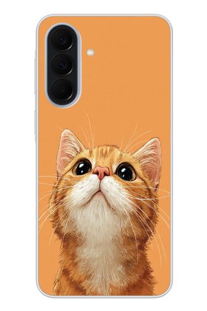 Samsung Galaxy A37 Uyumlu Masum Kedi Baskılı Silikon Kılıf