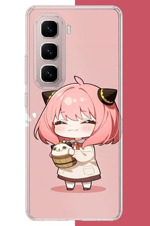 Infinix GT 50 Pro Uyumlu kawaii küçük kız Baskılı Silikon Kılıf