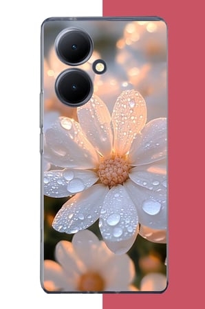 Vivo V29 Lite 5G Uyumlu Sabah Çiyi Baskılı Silikon Kılıf