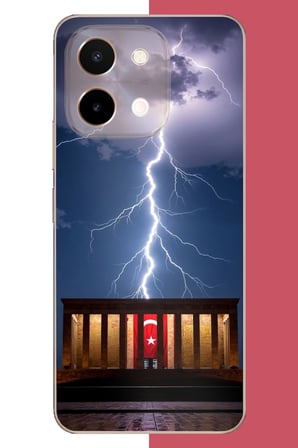 Vivo 28 Uyumlu Anıtkabir Baskılı Silikon Kılıf