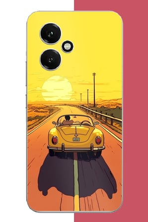 Honor 400 Uyumlu Gün Batımına Yolculuk Baskılı Silikon Kılıf
