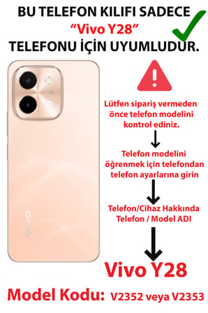 Vivo Y28 Uyumlu Mavi Çizgili ve Sarı Papatya Baskılı Silikon Kılıf