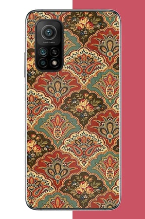 Xiaomi Mi 10T-10T PRO Uyumlu Çini Motif Baskılı Silikon Kılıf