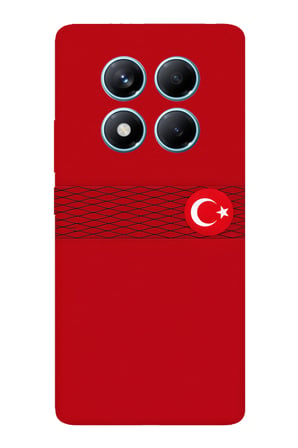 Redmi Note 14 PRO 4G Uyumlu Türk Milli Takım Izgara Desenli Forma Baskılı Silikon Kılıf