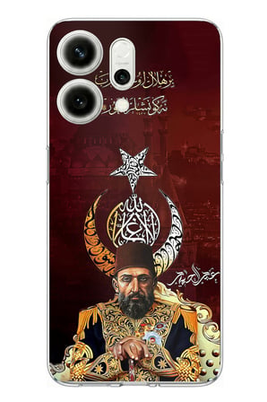 Oppo Reno 14 5G Uyumlu Abdülhamid Han Baskılı Silikon Kılıf