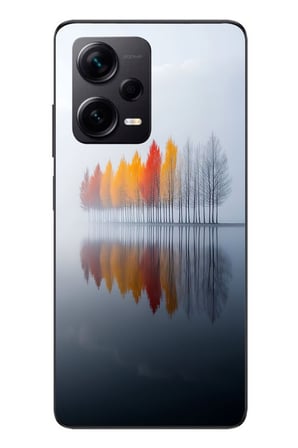 Redmi Note 12 Pro Plus Uyumlu Sonbahar Zamanı Baskılı Silikon Kılıf
