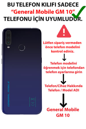 General Mobile GM 10 Uyumlu Atatürk Lider Baskılı Silikon Kılıf