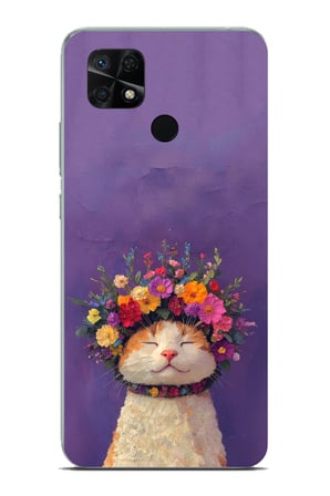 Redmi 10C - POCO C40 Uyumlu Frida Catlo kedi Baskılı Silikon Kılıf