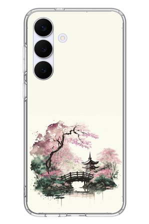 Samsung Galaxy S25 FE Uyumlu Japon Bahçesi Baskılı Silikon Kılıf