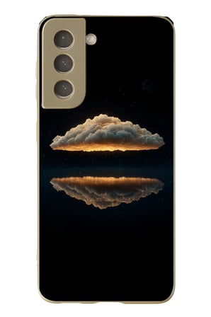 Samsung Galaxy S21 FE Uyumlu Bulut  Yansıması Baskılı Silikon Kılıf