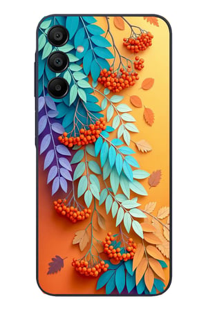 Samsung Galaxy A15 Uyumlu Pastoral Çicekler Baskılı Silikon Kılıf