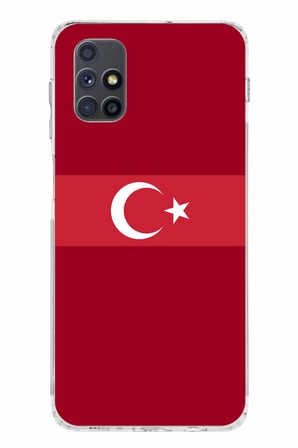 Samsung Galaxy M51 Uyumlu Türk Milli Takım Kırmızı Forma Baskılı Silikon Kılıf