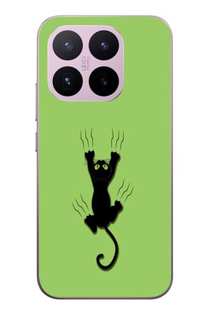 Xiaomi 17T
 Uyumlu Tutunan Kedi Baskılı Silikon Kılıf