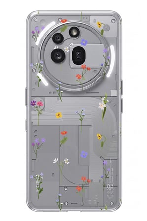 Nothing Phone (3a) Pro Uyumlu Minik Kır Çiçekleri Baskılı Silikon Kılıf