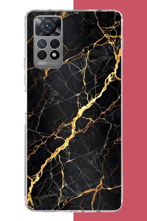 Redmi Note 12 PRO 4G Uyumlu altın diyagonal Baskılı Silikon Kılıf