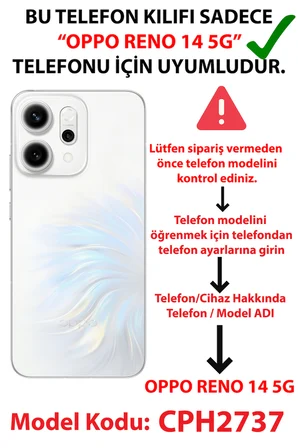 Oppo Reno 14 5G Uyumlu Türk Milli Takım Parçalı Forma Baskılı Silikon Kılıf