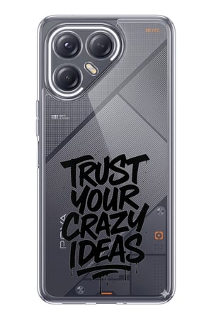 Tecno Pova 7 ULTRA 5G Uyumlu Crazy Trust Baskılı Silikon Kılıf
