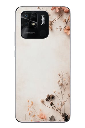 Redmi 10C Uyumlu Kuru Dallar Baskılı Silikon Kılıf