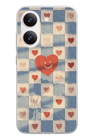 Poco X8 Pro
 Uyumlu Kalplerin Gülümsemesi Baskılı Silikon Kılıf