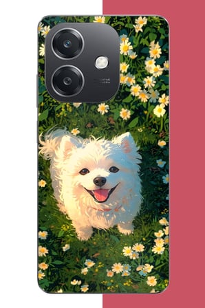 OPPO A3 Uyumlu kaniş köpek Baskılı Silikon Kılıf