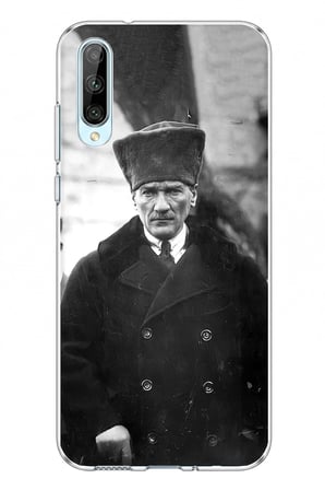 Huawei P Smart S Uyumlu Mustafa Kemal Atatürk Portre Baskılı Silikon Kılıf