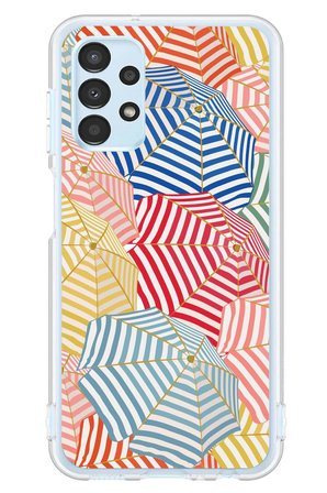 Samsung Galaxy A13 Uyumlu Şemsiyeler Baskılı Silikon Kılıf
