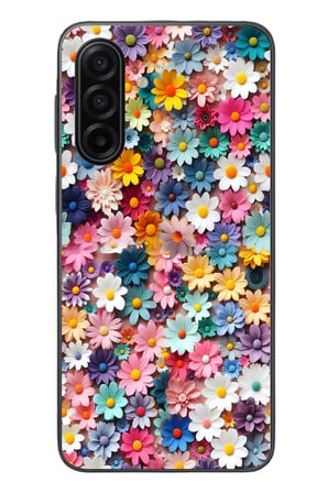 Samsung Galaxy A17 Uyumlu Pastel Çiçekler Baskılı Silikon Kılıf