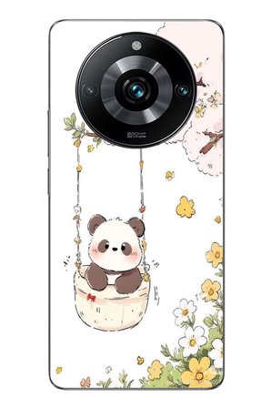 Realme 11 Pro Uyumlu Sallanan Panda Baskılı Silikon Kılıf