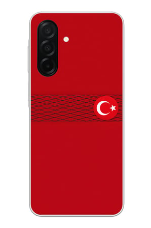 Samsung Galaxy A26 Uyumlu Türk Milli Takım Izgara Desenli Forma Baskılı Silikon Kılıf