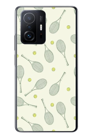 Xiaomi Mi 11 T-11 T Pro Uyumlu Tenis Raketleri Baskılı Silikon Kılıf