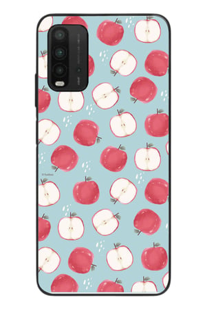 Redmi 9T Uyumlu Elmalar Baskılı Silikon Kılıf