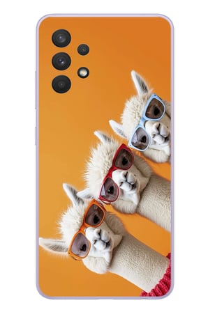 Samsung Galaxy A32 Uyumlu Lamalar Baskılı Silikon Kılıf