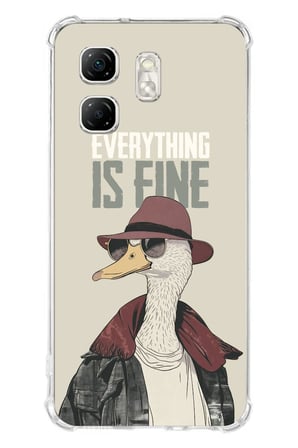 Infinix Hot 50i - Smart 9 Uyumlu Everything is fine Baskılı Silikon Kılıf