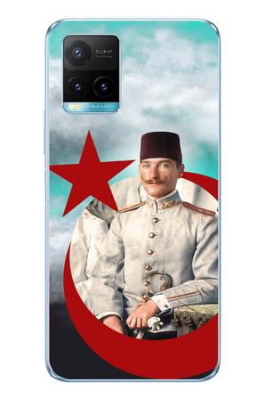 Vivo Y21s Uyumlu Gençlik Yılları Atatürk Baskılı Silikon Kılıf