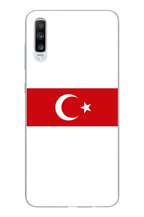 Samsung Galaxy A50-A30S Uyumlu Türk Milli Takım Beyaz Forma Baskılı Silikon Kılıf