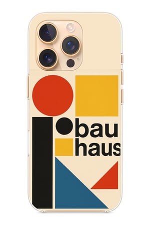 iPhone 16 PRO Uyumlu Bauhaus Akımı Baskılı Silikon Kılıf