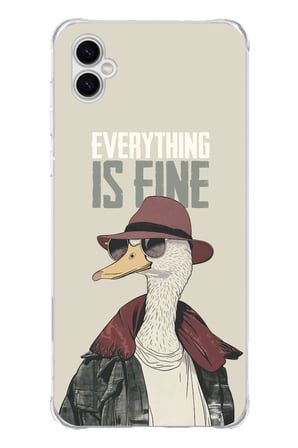Samsung Galaxy A04 Uyumlu Everything is fine Baskılı Silikon Kılıf