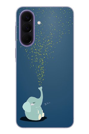 Samsung Galaxy A57 Uyumlu Uyuyan Fil Baskılı Silikon Kılıf