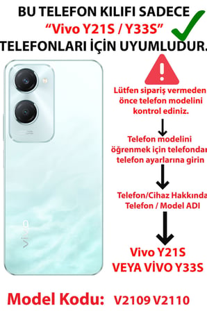 Vivo Y21S/Y33S/Y32 Uyumlu Lavanta Çiçek Tasarımlı Baskılı Silikon Kılıf