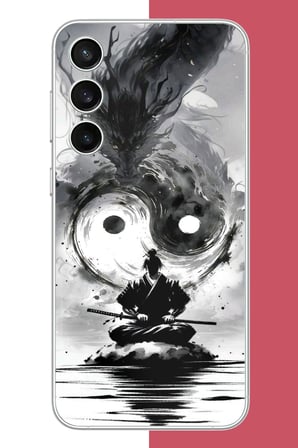 Samsung Galaxy S23 FE Uyumlu samuray Baskılı Silikon Kılıf
