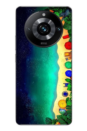Realme 11 Pro Uyumlu Tatil Kumsal Gecesi Baskılı Silikon Kılıf